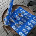 Gift Wrap Paper — "Locally Hated" Bold Blue Pattern