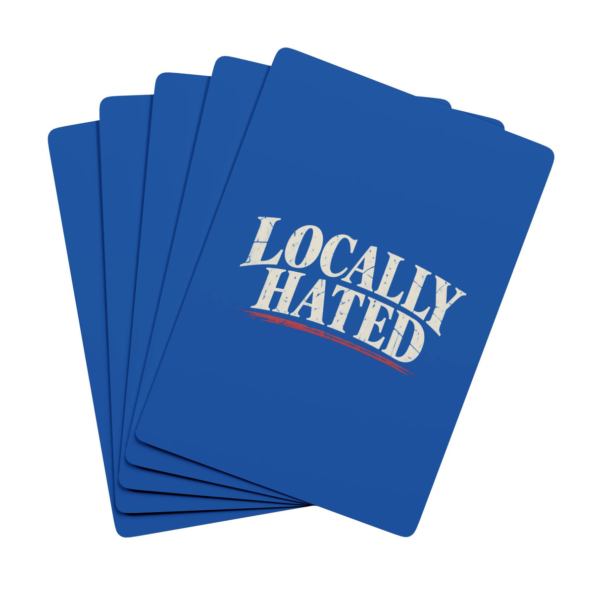 Locally Hated Poker Playing Cards – Bold Retro Design Casino Deck
