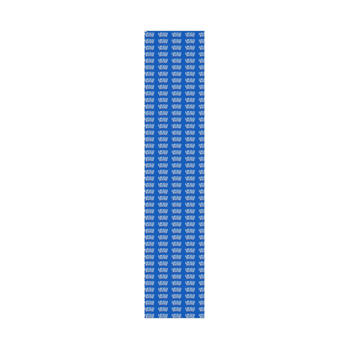 Gift Wrap Paper — "Locally Hated" Bold Blue Pattern